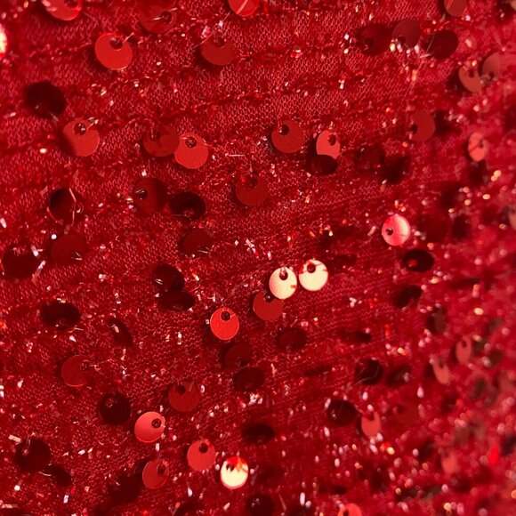 Red Sparkle Mini‎ Dress Women's Size Small - Picture 6 of 9